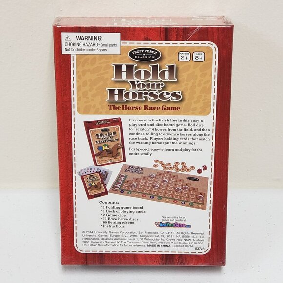 Hold Your Horses Card and Dice Board Game - Picture 2 of 6